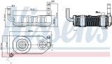 Chladič motorového oleje NISSENS 90708