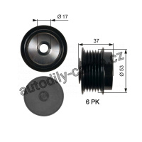 Alternátorová volnoběžka (předstihová spojka) GATES (GT OAP7015) - TOYOTA