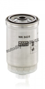 Palivový filtr MANN WK842/8 (MF WK842/8) - CITROËN, FIAT