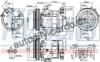 Kompresor klimatizace NISSENS 89396
