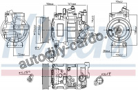 Kompresor klimatizace NISSENS 89111