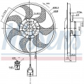 Ventilátor chladiče NISSENS 85777