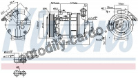 Kompresor klimatizace NISSENS 89397