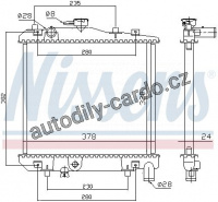 Chladič motoru NISSENS 62505