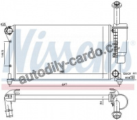 Chladič motoru NISSENS 617852