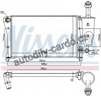 Chladič motoru NISSENS 617853