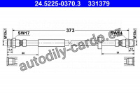 Brzdová hadice ATE 24.5225-0370 (AT 331379)