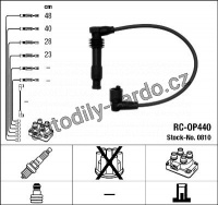 Sada kabelů pro zapalování NGK RC-OP440 - DAEWOO, OPEL