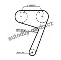Rozvodový řemen GATES (GT 5111) - FIAT, LANCIA
