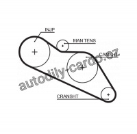 Rozvodový řemen GATES (GT 5114) - ISUZU
