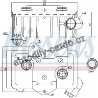Chladič motorového oleje NISSENS 90582