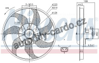 Ventilátor chladiče NISSENS 85781