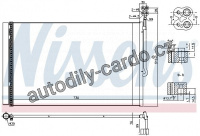 Chladič klimatizace NISSENS 940415