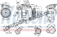 Kompresor klimatizace NISSENS 89116