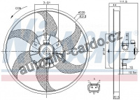 Ventilátor chladiče NISSENS 85782