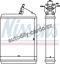Výměník tepla NISSENS 71130