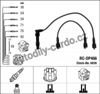 Sada kabelů pro zapalování NGK RC-OP466 - OPEL