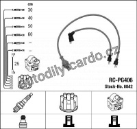 Sada kabelů pro zapalování NGK RC-PG406 - PEUGEOT