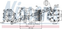 Kompresor klimatizace NISSENS 89117