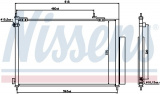 Chladič klimatizace NISSENS 940062
