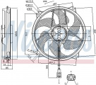 Ventilátor chladiče NISSENS 85788