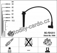 Sada kabelů pro zapalování NGK RC-FD1211 - FORD
