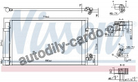 Chladič klimatizace NISSENS 940750