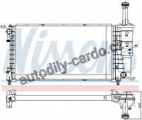 Chladič motoru NISSENS 61898