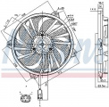 Ventilátor chladiče NISSENS 85789