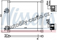 Chladič klimatizace NISSENS 94302