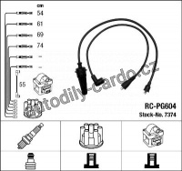 Sada kabelů pro zapalování NGK RC-PG604 - PEUGEOT