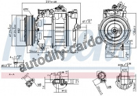 Kompresor klimatizace NISSENS 89487