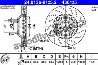 Brzdový kotouč ATE 24.0136-0125 (AT 436125)