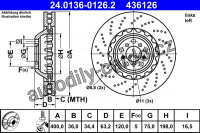 Brzdový kotouč ATE 24.0136-0126 (AT 436126)