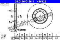 Brzdový kotouč ATE 24.0116-0126 (AT 416126)