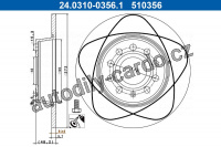 Brzdový kotouč ATE 24.0310-0356 (AT 510356) - Power Disc