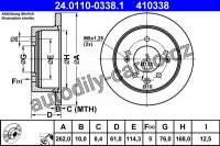 Brzdový kotouč ATE 24.0110-0338 (AT 410338)