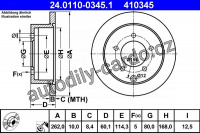 Brzdový kotouč ATE 24.0110-0345 (AT 410345)