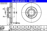 Brzdový kotouč ATE 24.0320-0123 (AT 520123) - Power Disc - AUDI, SEAT, VW