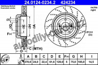 Brzdový kotouč ATE 24.0124-0234 (AT 424234)