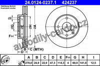 Brzdový kotouč ATE 24.0124-0237 (AT 424237)