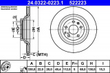 Brzdový kotouč ATE 24.0322-0223 (AT 522223) - Power Disc