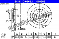 Brzdový kotouč ATE 24.0110-0369 (AT 410369)