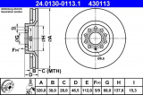 Brzdový kotouč ATE 24.0130-0113 (AT 430113) - AUDI