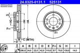 Brzdový kotouč ATE 24.0325-0131 (AT 525131) - Power Disc - OPEL