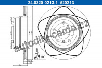 Brzdový kotouč ATE 24.0320-0213 (AT 520213)