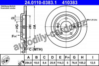 Brzdový kotouč ATE 24.0110-0383 (AT 410383)