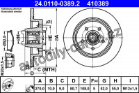 Brzdový kotouč ATE 24.0110-0389 (AT 410389)