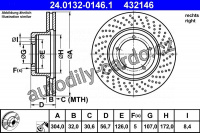 Brzdový kotouč ATE 24.0132-0146 (AT 432146)