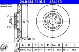 Brzdový kotouč ATE 24.0134-0110 (AT 434110)